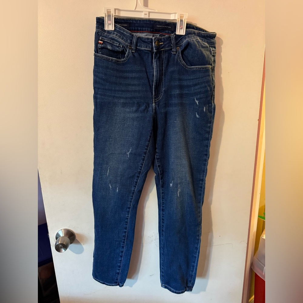 Tommy Hilfiger Tribeca Classic Dark Blue Women’s Slim Jeans Size 10